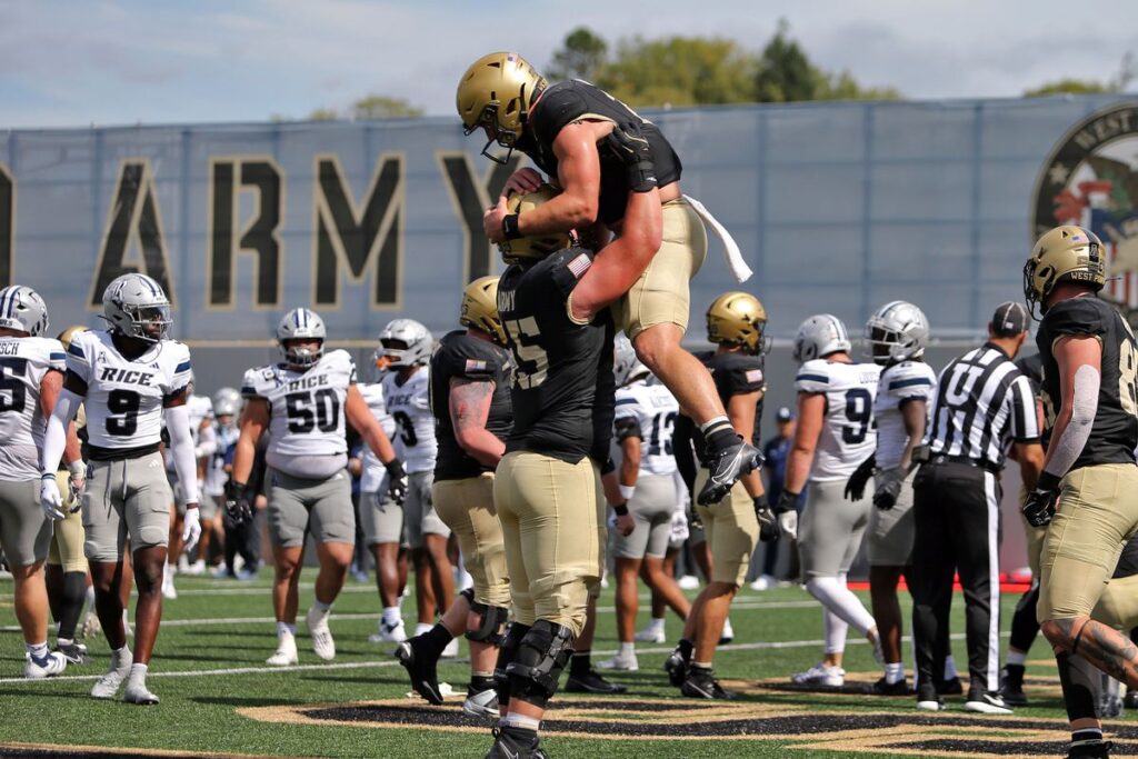 Rice Owls Football vs Army Football Match Player Stats